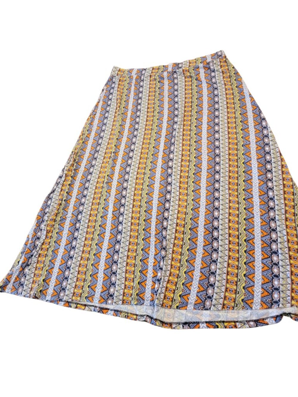 Cato Woman Pull On Aztec Print Soft Maxi Skirt